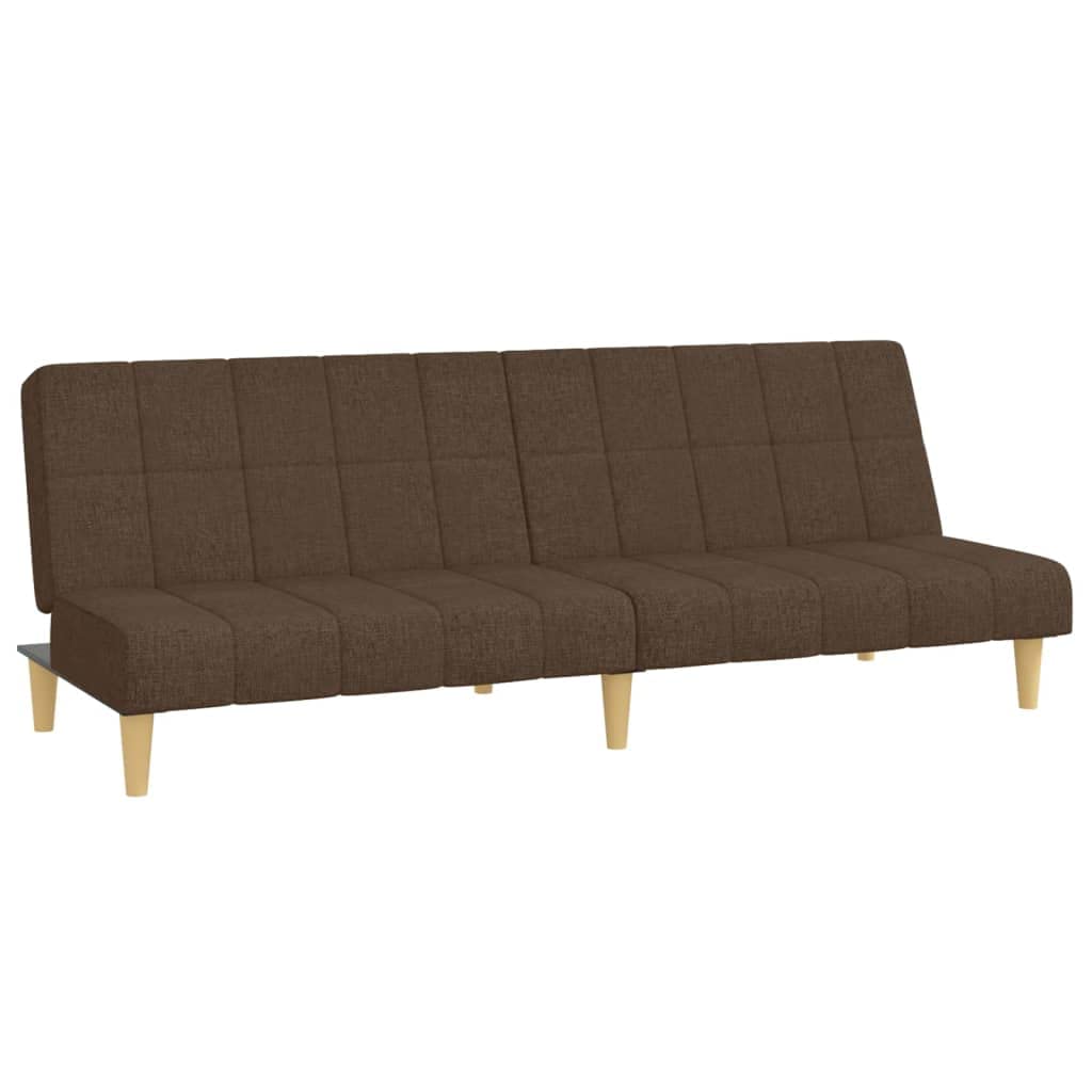 vidaXL-Sofa-Cama-de-2-plazas-Tela-marron
