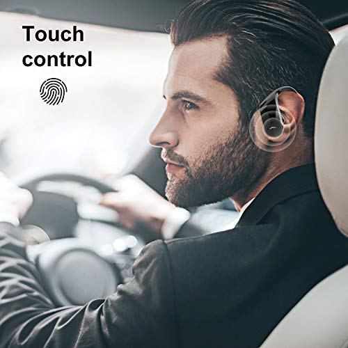 Wireless Bluetooth Earbuds, V5.0 HD HiFi Stereo Bluetooth Earpiece 200H Playtime Waterproof Noise Cancelling In-Ear Headphones with Charging Case, USB-C Quick Charge for iPhone Android Sports Business