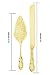 Strova Gold Wedding Cake Cutting Set - Vintage Cake Knife and Server for Event Use