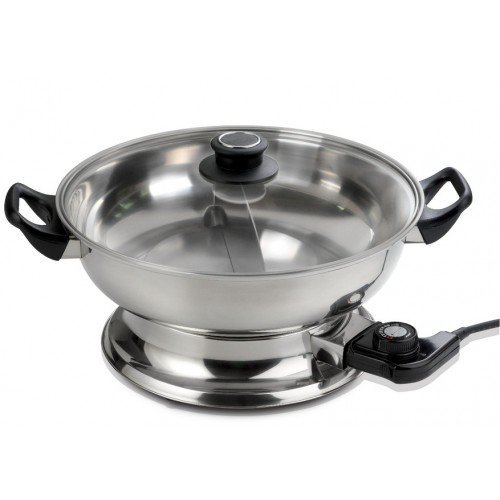 Yongxing Electric Hot Pot with Divider JH-160B-30cm