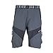 ARSUXEO Mountain Bike MTB Cycling 3D Coolmax Padded Loose Fit Shorts with Padded Grey Size XXL