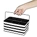 DESIGNA Rectangular Storage Utility Caddy, Organized Utility,9 1/2 x 5 6/8x 3 15/16 inch, Black and White