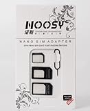 New iPhone Nano SIM Card to Micro /Stander/ full SIM card Tray Adapter Holder (Black)