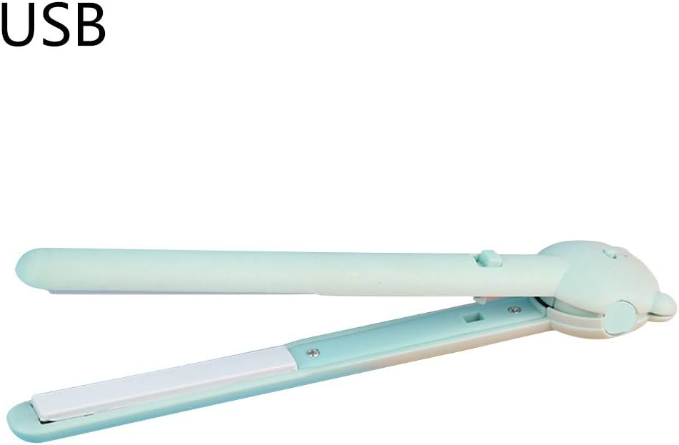 jiulonerst Wireless USB Mini Hair Straightener Flat Hair Curler