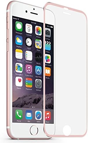 MuStone Metal Screen Protectors replacement for iPhone 6 Plus 6s Plus Screen Protector, 3D Full Coverage Tempered Glass Screen Protector replacement for iPhone 6 Plus 6s Plus 5.5''(Metal Rose Gold)