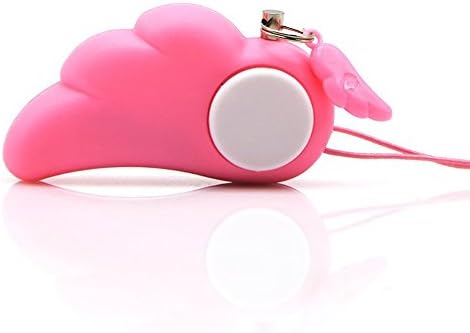 Emergency Personal Alarm/Keychain,Se,f Defense Electronic Device for kids, Elderly, Women and Adventurer Work at Outdoors.Angel Wings,105 db (Pink)