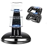 Lee York Playstation 4 Charger PS4 PS4pro PS4slim Playstation Controller Charger Dual USB Charging Station Stand Docking Playstation