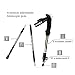 Folding 13.8in Air Carbon Fiber Hiking Poles - Black / 2PCS