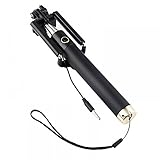 Raycaster portable Selfie Stick No Battery Strong design Best Pocket Sized Ultra Portable Cable Monopod ( Gold, small ) Сompatible with iPhone, Android All SmartPhones and GoPro.