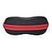Sunglasses Case, for Everyday Glasses, Sports Eyeglasses & Goggles Fits Standard Size Eyewear, Lightweight, Zipper Closure, -Red - By OptiPlix