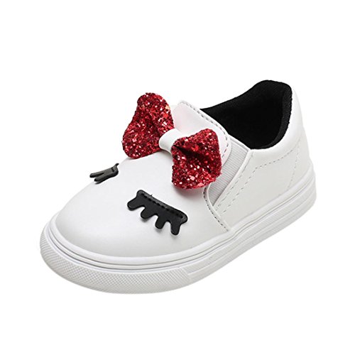 Children Shoes Girls,Fashion Baby Bowknot Sneaker Casual Shoes By Orangeskycn (5-5.5(29), White)