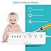 Smart Power Strip, Multiple Outlets WiFi Surge Protector Compatible with Alexa & Google Home, 4 USB Charging Stations and 4 Independent Smart Plugs, 6 Feet Extension Cord -White