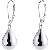 Aishgjia Teardrop Leverback Earrings for Women Waterdrop Tear Drop Dangle Earrings