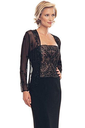 sheer black evening jacket