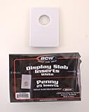 BCW - Penny/Cent Display Slab with Foam Inserts, Combo/ White, 10 pack