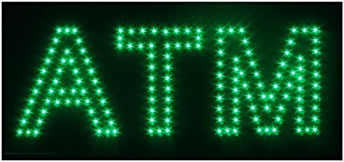 Bright Green LED Light ATM machine Bar Gas Station Business Store Sign neon EBT