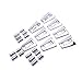 TOPNEW Chrome Door Hinge Covers Molding Trim Hood Hinge Kit for 2007 - 2016 Jeep Wrangler JK Unlimited 4 Door-8 Pcs