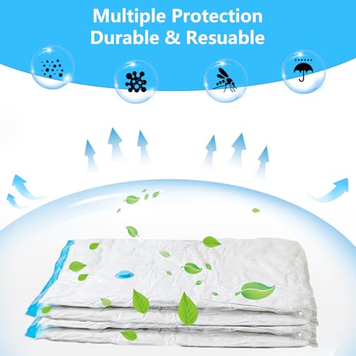 Vacuum Storage Bag with Electric Air Pump, Set Of 8, Reuse Vacuum Compression Bags Vacuum Cleaner, Vacuum Bag Duvet, Vacuum Pouch Clothing