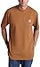 Carhartt Men's K87 Workwear Short Sleeve T-Shirt (Regular and Big & Tall Sizes), Brown, X-Large