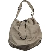 Light Soft Nylon Crossbody Shoulder Tote Bag, Women Large Capacity Handbags Drawstring Bucket Bag
