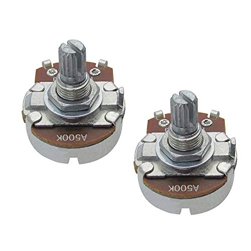 Electric Bass Guitar Pot Short Rod with Bayonet A500 Potentiometer Shaft Gray - Thumbnail 5