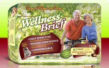 Wellness Brief Superio Signature Series w/ NASA Technology, X-Large (46-67" waist), 18 Pack