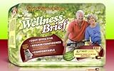 Adult Diapers Wellness Brief Superio Signature Series (Side Tabbed) w/NASA Liquistay Technology - 18 Pack (Medium)
