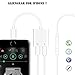 Lighting Splitter Adapter, 2-in-1 Dual Lighting Headphone Audio and Charge Adapter, Compatible Phone 7/8 / X/XS/XR/XS MAX.(Compatible iOS 11, iOS 12 White)thumb 4