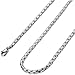 ORAZIO 3MM Stainless Steel Necklace for Men Rolo Cable Chain Link Necklace,24 Inches