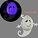 Livingly Light Children's Halloween Decorations Cute Hanging Paper Lanterns Black Purple White Kit, one set of 3 - Bat, Ghost, Spider(Small Size)