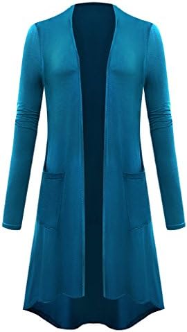 Ladies Long Sleeve Cardigan with Pockets for Women Size 8-32
