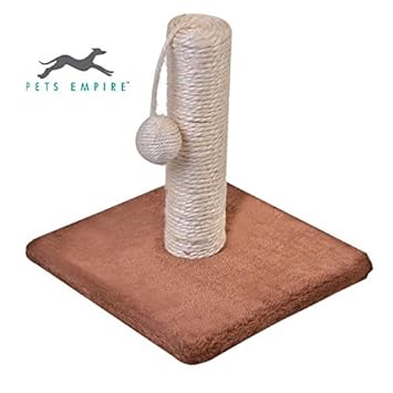 Pets Empire Cat Scratching Post with Sisal Rope and Hanging Ball for Small Medium & Large Cats