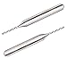 Nxtop 0.8mm Mills Drill Bits CNC Rotary Tungsten Carbide Ball Nose End Router PCB Spiral Cutter Set Tool, Tungsten Carbide 1/8'' Shank, 10-Piece
