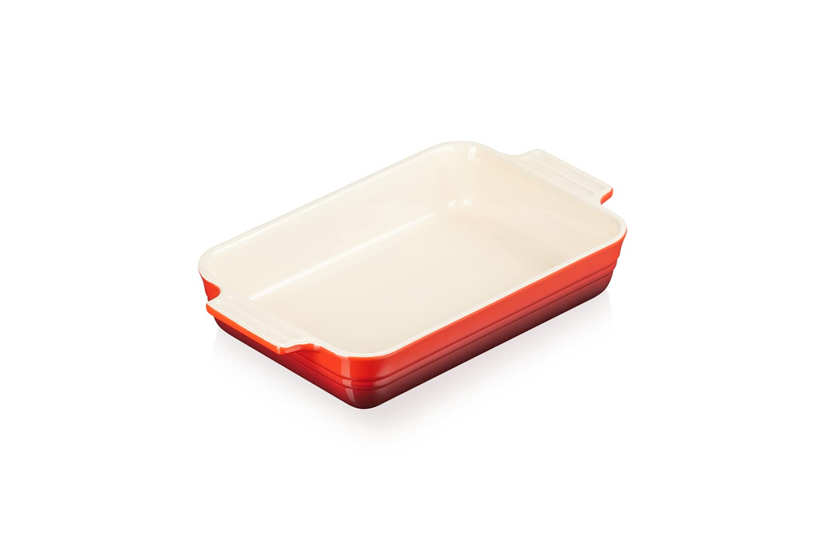 Le Creuset stoneware Shallow Rectangular Dish, 25 cm, Cerise, 71103260600001