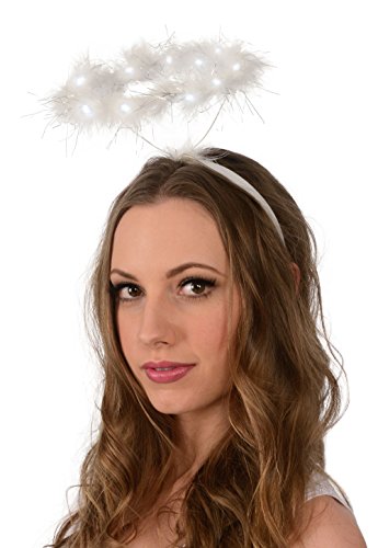 Light-Up Angel Halo Headband; White LED Angel Halo
