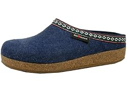 HAFLINGER GZ Clog, Cap Blue, 11 Women/9 Men M US
