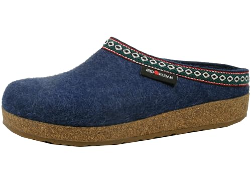 HAFLINGER GZ Clog, Cap Blue, 11 Women/9 Men M US