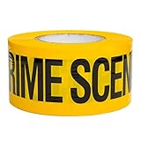 Crime Scene Do Not Cross Barricade Tape 3 X 1000 &bull; Bright Yellow with a bold Black Print for High Visibility &bull; 3 in. wide for Maximum Readability &bull; Tear Resistant Design