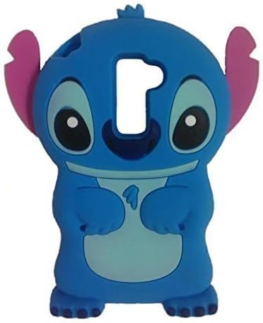 Emily Fashion Super Cute 3D Cartoon Outer Space Blue Alien Dog Protective Silicone Back Case Cover for LG K7 K8 K10/Phoenix 2/Tribute 5/Premier LTE/G5/G4/Stylus/G Stylo 2/LS775/K520/Aristo/LV3