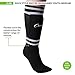Champion Sports Youth Sock Style Soccer Shinguards - Ages 6-8 (Black)