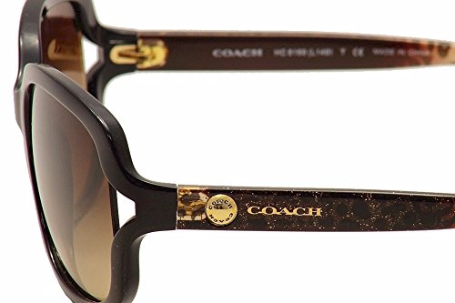 Coach Womens L149 Sunglasses (HC8169) Black/Brown Plastic - Non-Polarized - 57mm