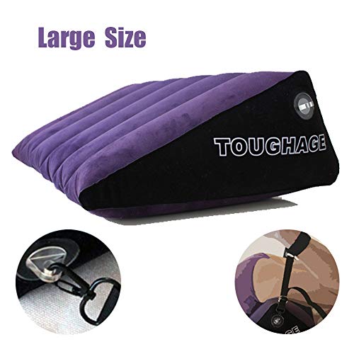 LOLO Large Inflatable Air Wedge Ramp Soft Bed Pillow (24″ x 15″ x 7″) with 3201