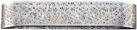 PLC Lighting 77746 PC 6 Light Vanity, Nest Collection, Polished Chrome Finish