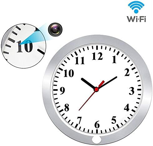 ZDMYING HD 1080P WiFi Wall Clock Spy Hidden Camera Suppert Loop Recording/Motion Detection/Remotely View/Global Monitoring, for iOS/Android/PC