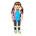Maplelea Jenna 18 Inch Doll (Long red Hair with Bangs, Fair Skin with Freckles, Dark Eyes)
