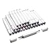 30 Colors Graphic Drawing Painting Art Dual Tip Sketch Pen Twin Marker Coloring Highlighting Underlining Set with Carry Bag (Grayscale Markers)