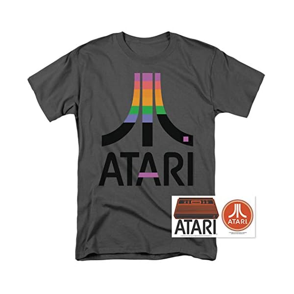 Popfunk Classic Atari Logo Retro Video Game Breakout Logo T Shirt & Stickers - Image 3