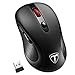 Habor Wireless Mouse, 2.4G USB Wireless Mice Optical PC Laptop Notebook Computer Cordless Mouse with Nano Receiver, 6 Buttons, 2400 DPI 5 Adjustment Levels, Home & Office for Windows Mac Linux