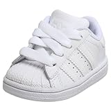 adidas Originals Superstar 2 Sneaker (Little Kid/Big Kid),White/White/White,1.5 M US Little Kid, Shoes Direct