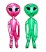 Inflatable Aliens For Girls And Boys Alien Party Decoration And Prop - Assorted Colors 36 Inch Alien Inflate Pack Of 4